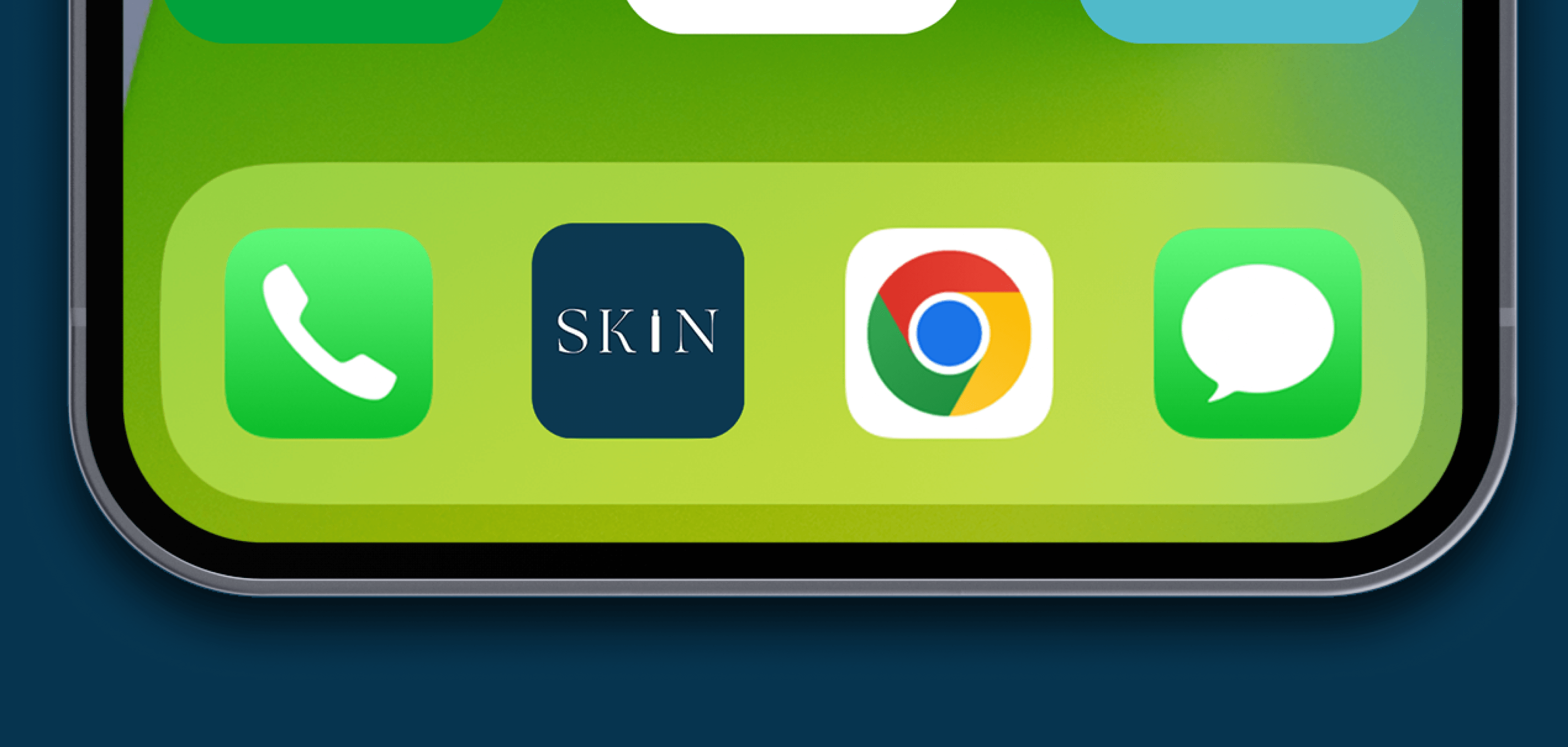 The SKIN App Icon on iPhone 