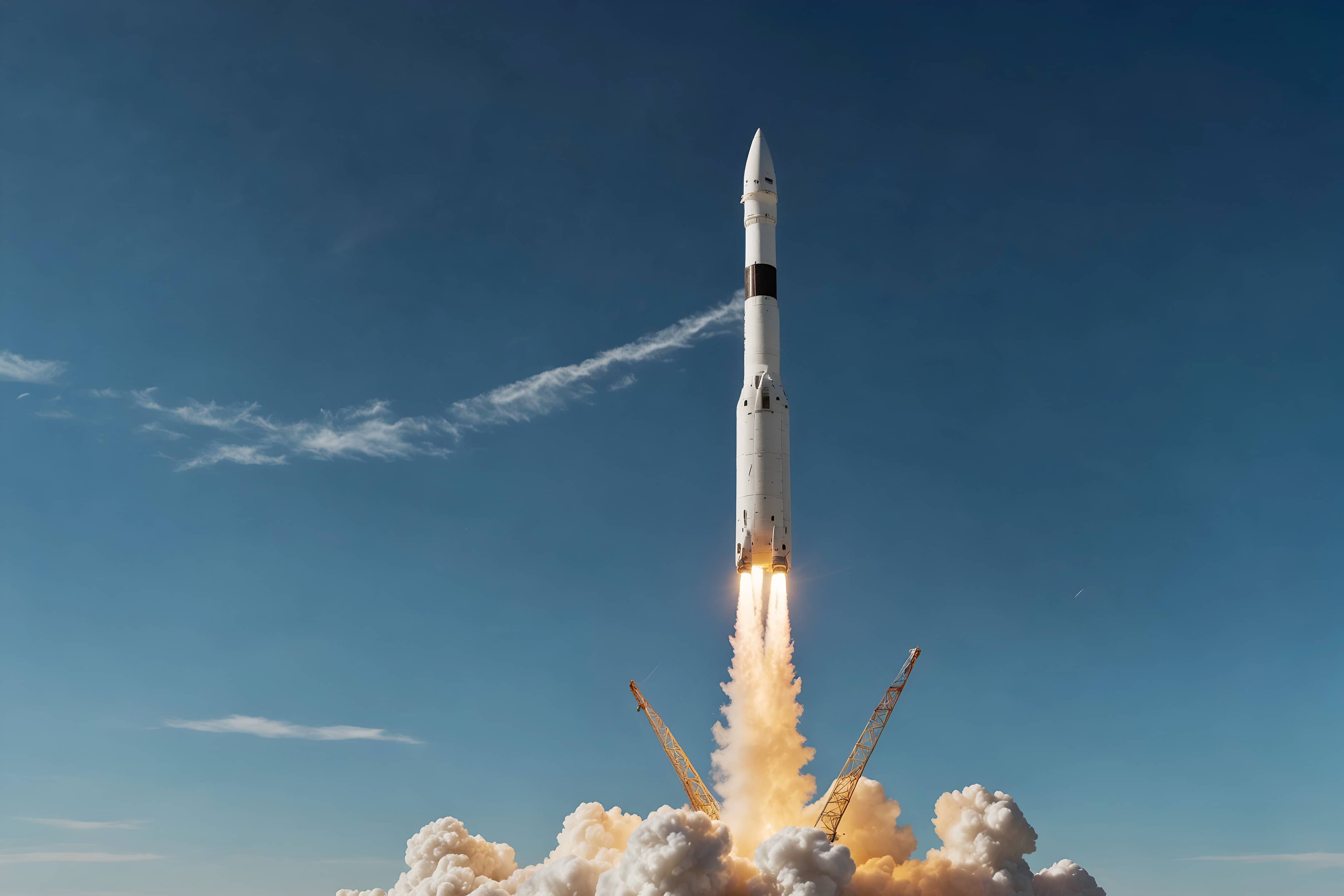 Rocket Launching from docking bay