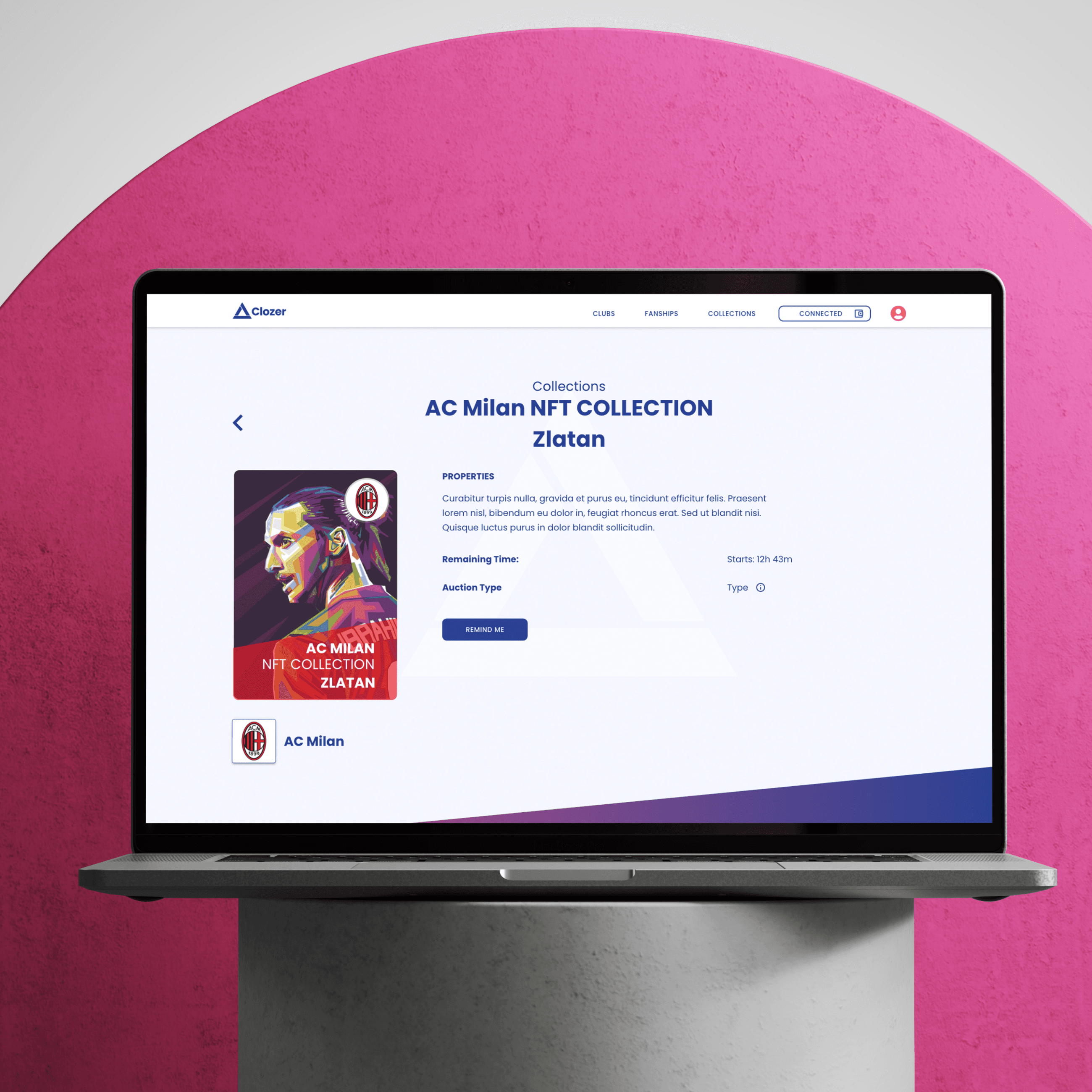 Clozer on laptop mockup