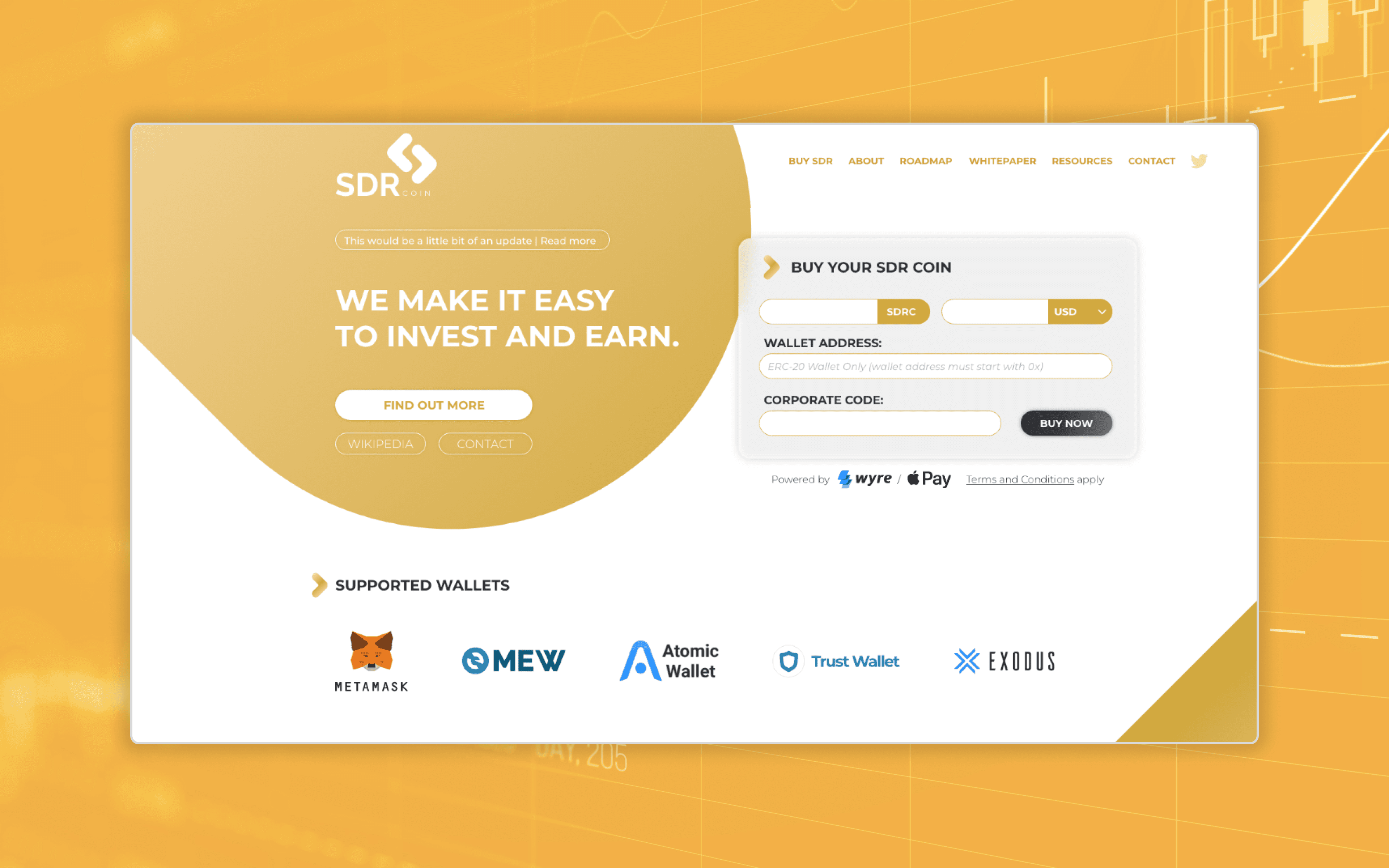 SDR Coin banner