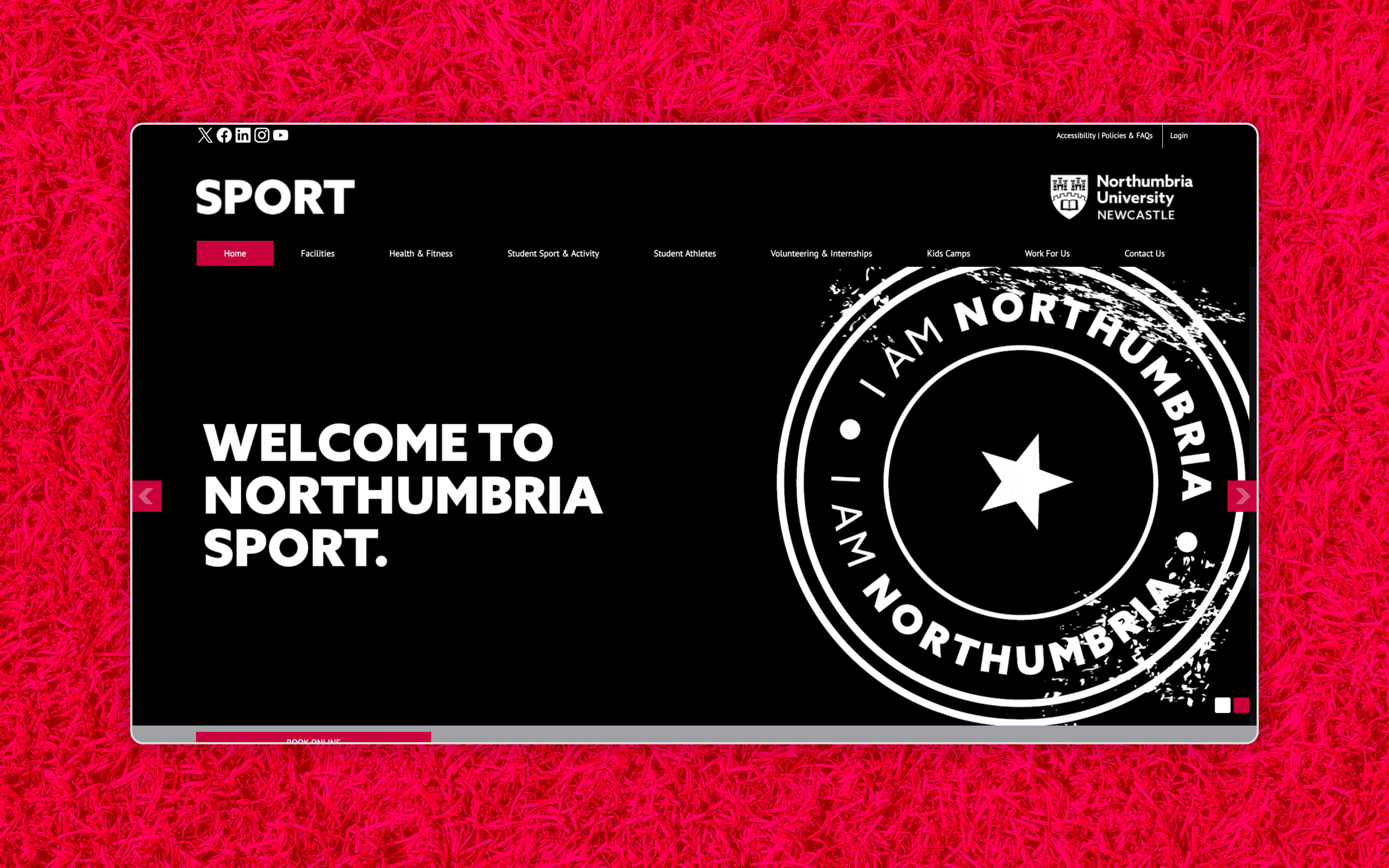 Northumbria Sport Website Banner