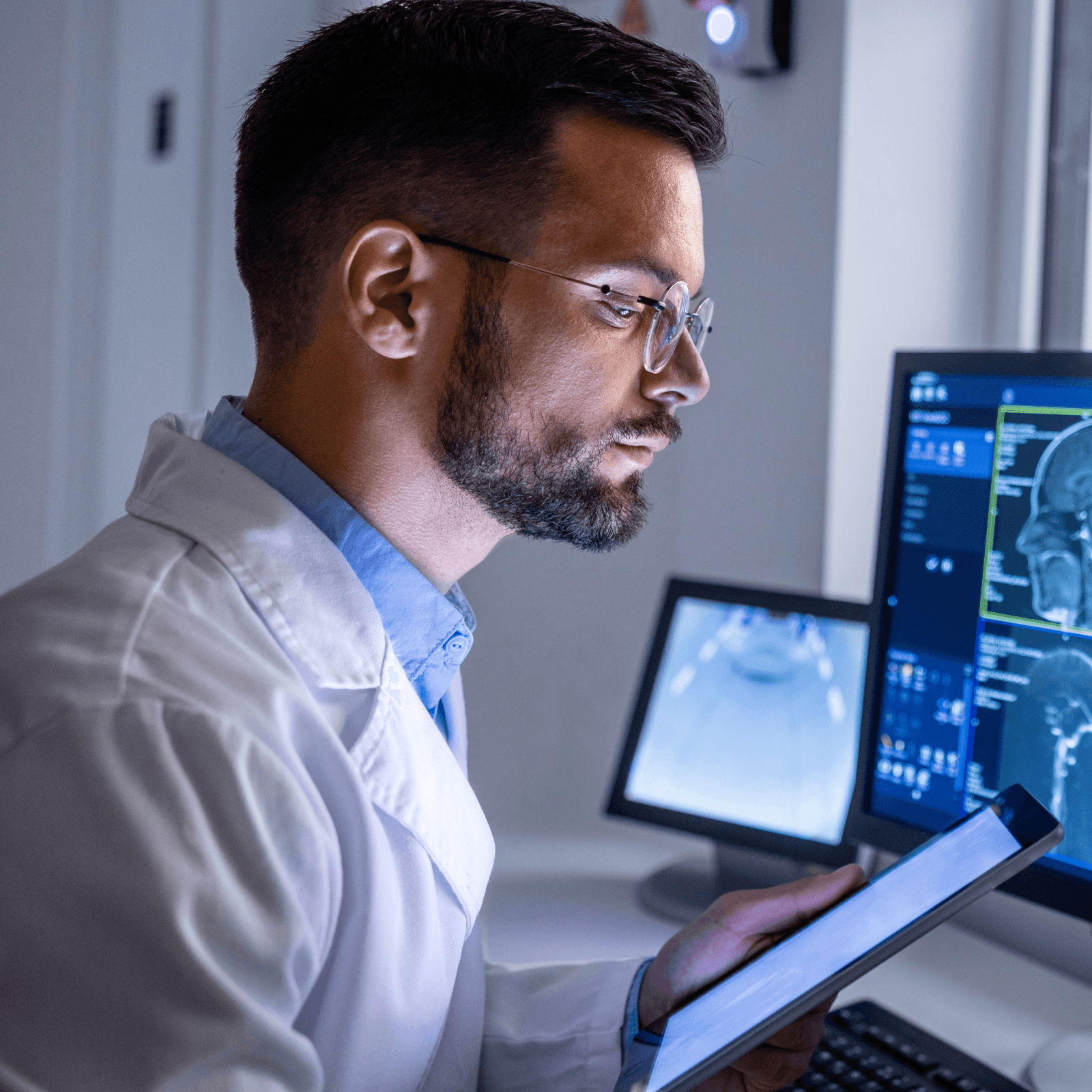 Doctor Review an X-ray